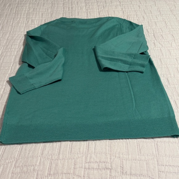 J. Crew Ladies Teal Crewneck Sweater - Picture 5 of 7